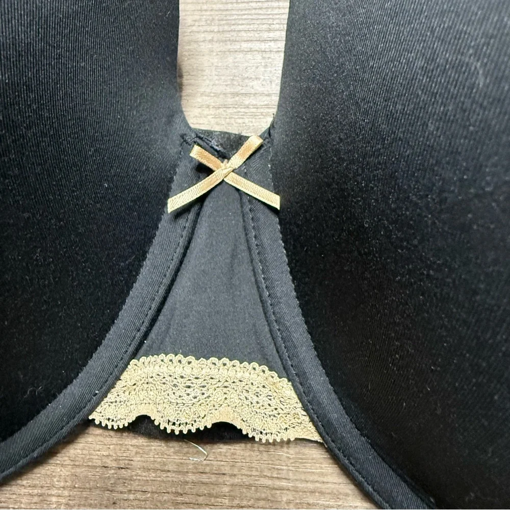Cacique Underwire Black Women's Bra Soze 46F Smooth - Picture 2 of 6